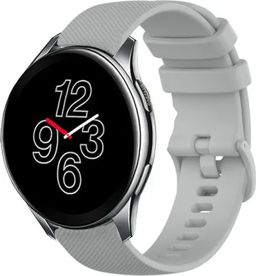Produktbild von Strap-it OnePlus Watch Luxus-Silikonarmband (Grau)