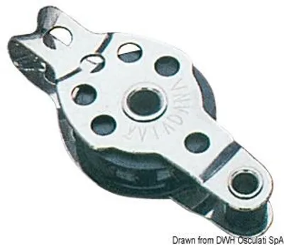 Zdjęcie produktu dla Mini-block 1pulley z becket 8 x 25 Osculati 55.042.02