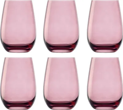Zdjęcie produktu dla Kolorowy Szklanki - Elements, Zestaw 6 szt., Liliowy, 465ml