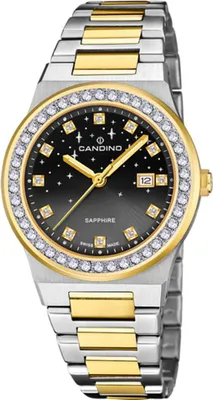 Produktbild von Candino Damen Analog Uhr Elegance Elegant Edelstahl Armbanduhr silber gold UC4750/4