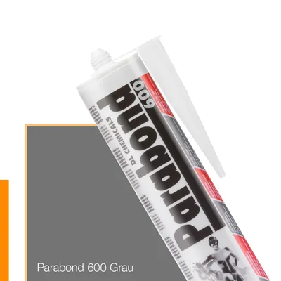 Produktbild von PARABOND 600 | Montagekleber - EXTRA STARKER Wasserfester (UNTERWASSER) Kleber | Hybrid MS Polymer | Hohe Elastizität für Nasse & Trockene Oberflächen – Baukleber für Innen & Außen (grau – RAL 7004)