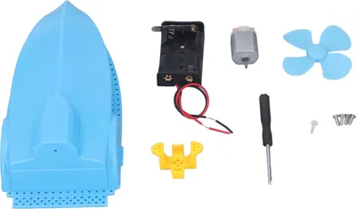 Produktbild von DIY-Boot-Spielzeug, Elektromotor, Wellenpropeller, aerodynamische Boote für Kinder, Schule, Wissenschaftsprojekt