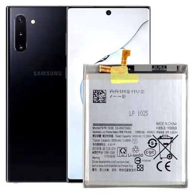 Obrázok produktu pre Náhradná batéria Tradebit pre Samsung Galaxy Note 10 SM-N970F EB-BN970ABU 3400 mAh, lítium-iónová batéria pre mobilný telefón, náhradná batéria pre smartfón