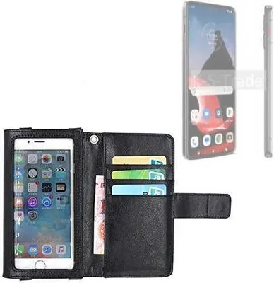Produktbild von K-S-Trade Handy Hülle Schutz Hülle Kompatibel mit Motorola ThinkPhone Case mit Displayschutz / Schutzfolie Flip Cover Wallet case Etui Hülle