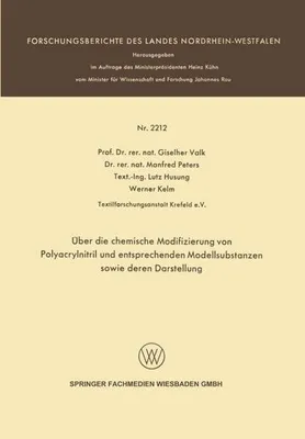 Obrázok produktu pre Über die chemische Modifizierung von Polyacrylnitril und entsprechenden Modellsubstanzen sowie deren Darstellung