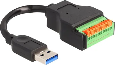 Immagine prodotto di DELOCK Cavo USB 3.2 Gen 1 Tipo-A St > Adattatore per morsettiera