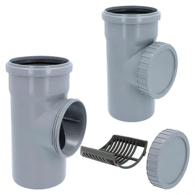 Produktbild von Fallrohrfilter DN 100 Ø 110 mm grau für Laubschutz in Regenwasseranlagen