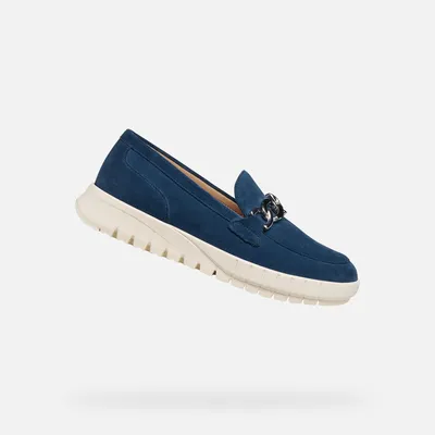 Produktbild von Geox Blaue Flextride-Loafer für Damen 37,5