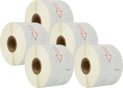 Produktbild von vhbw 5x Rolle 57mm x 32mm (1000 Etiketten) Ersatz für Dymo 11354 für Drucker Weiß