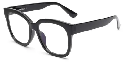 Zdjęcie produktu dla Okulary blokujące niebieskie światło, damskie, duże, kwadratowe, okulary do pracy przy komputerze, metalowa oprawka, czarny kolor, model ZTPT0754 C4