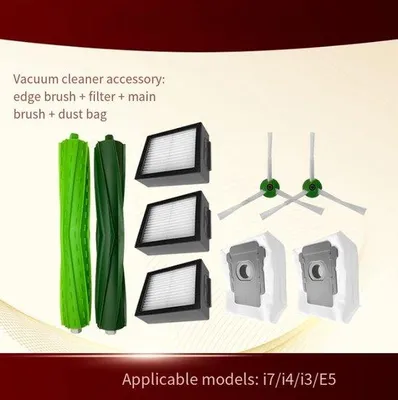 Produktbild von Staubsauger-Ersatzset - Für iRobot Roomba Ersatzborstel - 8-teiliges Set - HEPA-Filter - Reinigungssatz - Seitenborstel - Ersatzset für Staubsauger