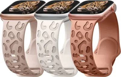 Produktbild von 3er Set Panther Silikonarmbänder für Apple Watch Elegance 38mm