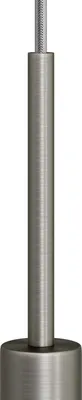 Immagine prodotto di Creative-Cables Serracavo cilindrico – (Titanio satinato, diametro 13 mm, altezza 15 cm) – Completo di tige, dado e rondella – Realizzato in metallo