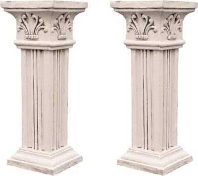 Produktbild von Antikes Wohndesign Spar-Set 2 x Steinsäule Sockelsäule Blumensäule Blumenständer Gartensäule Figurensockel 140KG Höhe: 82cm