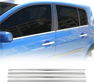 Zdjęcie produktu dla Listwy okienne do Renault Megane 2002-2009 hatchback chrom 4szt