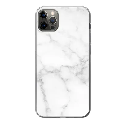 Produktbild von MuchoWow® Handyhülle Schutzhülle Hülle für iPhone 13 Pro Max Marmor - Weiß - Grau - Luxus - Marmoroptik - Stein Silikon Softcase Handy Hülle - Mobiltelefon
