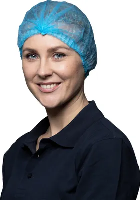 Produktbild von 1000 Klipphauben | Vliesstoff | blau | 52cm | Hauben
