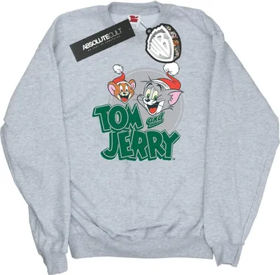 Produktbild von Tom And Jerry - "Christmas Greetings" Sweatshirt für Herren BI46966 (XXL) (Grau)