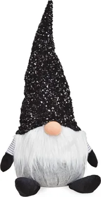 Produktbild von Wichtel Dekofigur Figur grau schwarz Textil 72 cm