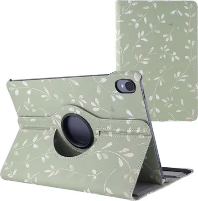 Produktbild von imoshion 360° drehbare Design Klapphülle Samsung Galaxy Tab S11 - Green Flowers