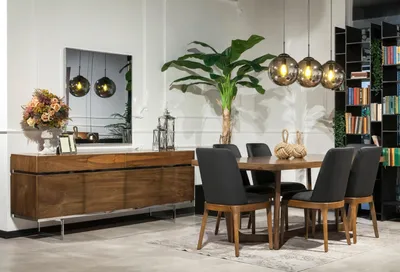 Produktbild von Luxus Lehnstuhl Lederstuhl Polster Stühle Loft Designer Möbel Schwarz Küchen