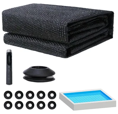 Produktbild von Solarfolie 549x274 cm Schwarz Noppenfolie Poolabdeckung