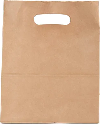 Produktbild von Umweltfreundliche Kraftpapier-Tragetaschen mit Griff - 28 x 15 x 28 cm - 90 g - 50 Stück