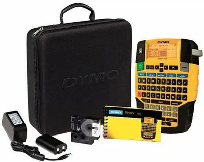 Produktbild von DYMO Rhino 4200, QWERTY, Wärmeübertragung, Kabellos, Schwarz, Gelb