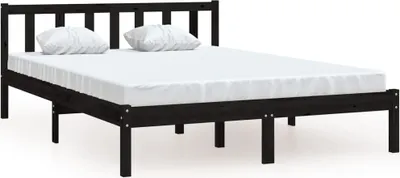 Obrázok produktu pre vidaXL Posteľ z masívu čierna borovica 135x190 cm