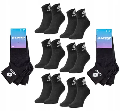 Produktbild von Lotto Quarter Herren Socken 6er-Pack Schwarz Größe 39-42