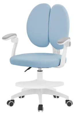 Obrázok produktu pre Detská stolička ML-Design, ergonomická, 95–107 cm, modrá, detská stolička otočná o 360°, výškovo nastaviteľná stolička pre mládež a deti