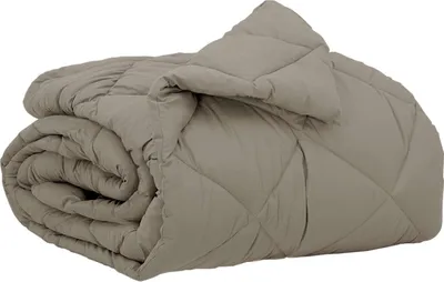 Image de vidaXL Couette toutes saisons gris clair 140 x 220 cm en microfibre