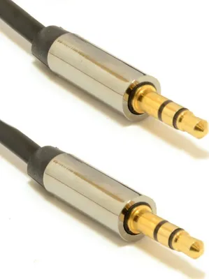 Produktbild von Gembird Cable CCAP-444-0.75M (Mini Jack M - Mini Jack M; 0,75m; black color), 3.5mm, Männlich, 3.5mm, Männlich, 0,75 m, Schwarz