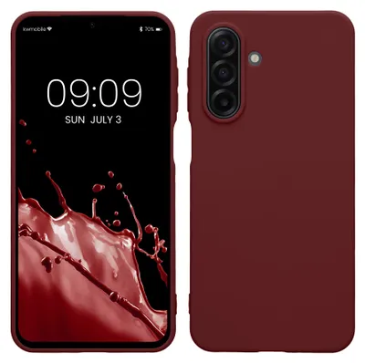 Produktbild von kwmobile Hülle für Samsung Galaxy A17 4G / 5G TPU Case - Handyhülle unterstützt kabelloses Laden, flexible Schutzhülle, gummiertes Cover in Bordeaux
