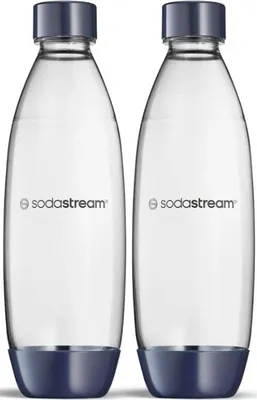 Zdjęcie produktu dla Butelki SodaStream Deep Blue - podwójne opakowanie z możliwością mycia w zmywarce