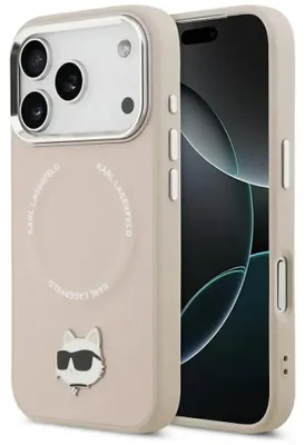 Produktbild von Karl Lagerfeld Choupette Pin        MagSafe-Hülle für iPhone 17 Pro Max in Rosa