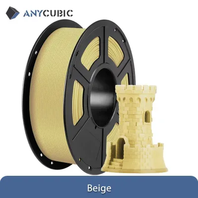 Produktbild von 3D-Drucker Filament - PLA 1,75 mm - FDM-kompatibel - Spule 3 kg - Beige