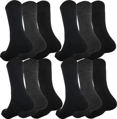 Produktbild von 12 Paar Herren Wintersocken Innenfrottee Socken 12 Paar 39-42