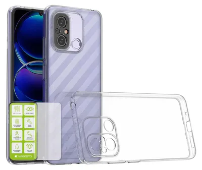 Obrázok produktu pre Pre Xiaomi Redmi 11A / 12C / Poco C55 Silikónové puzdro + H9 Glass Mobile Phone Case TPU Cover Protection