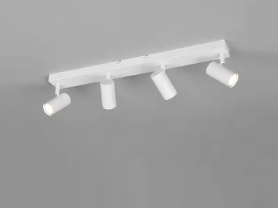 Produktbild von LED Deckenstrahler Weiß 4-flammig - Spotbalken Wohnzimmer, Flur & Küchenstrahler