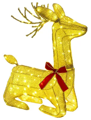 Produktbild von vidaXL 3D Weihnachtsrentier LOVIISA 140 LEDs Warmes Weiß