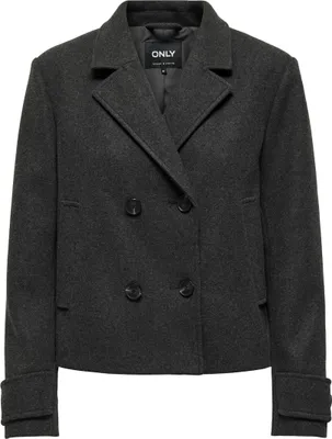 Produktbild von ONLY Elegante Doppelknopf Jacke mit Revers und Taillenlänge Größe L