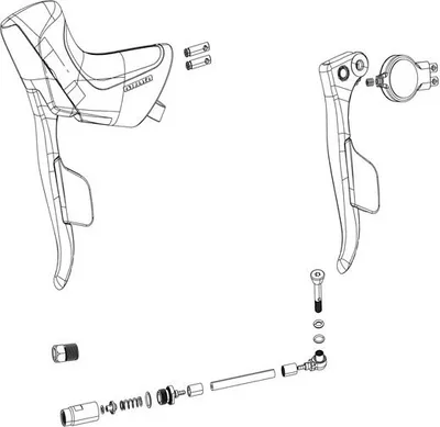 Image de Sram Red E1 Axs Disc Levier de frein droit Avec levier de vitesse One Size