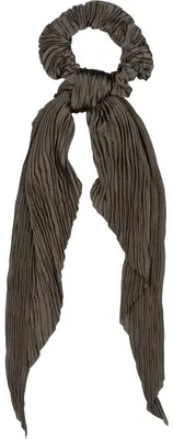 Produktbild von styleBREAKER Damen Haargummi plissiert mit Schleife im Retro Style, elastisch, Scrunchie, Zopfgummi, Haarband 04027014