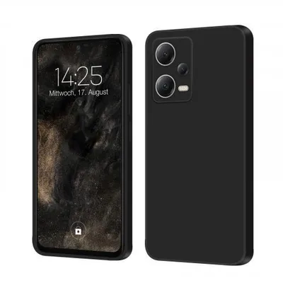 Produktbild von Liquid Silikon Hülle für Xiaomi - Farbe: Schwarz - Modellkompatibilität: Für Xiaomi Redmi Note 12 Pro 5G