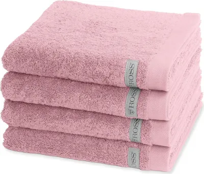 Produktbild von Ross Sinfonie 4 X Handtuch im Set Hochwertiger Walkfrottee für höchsten Komfort, Flauschiger Griff für angenehmes Hautgefühl, Elegante Bordüre für stilvolle Akzente
