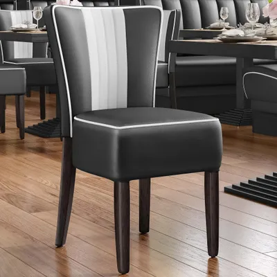 Produktbild von 2er-Set AMERICAN 1 | Dinerstuhl | Schwarz | Leder | Diner Stühle, American Diner Stuhl, American Stuhl