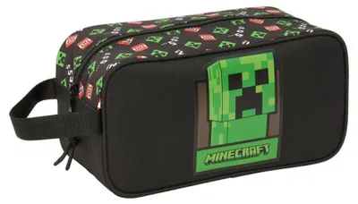 Produktbild von Safta Minecraft 29x15x14 Cm Schuhbeutel Grün  Grün One Size