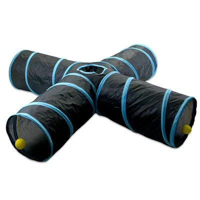 Produktbild von Katzentunnel,Cat Tunnel,Rascheltunnel Für Katzen,Katzenspielzeug Katzentunnel, Katzenspielzeug Hundespielzeug Schwarz