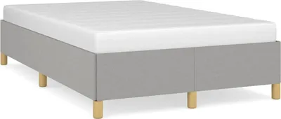 Obrázek produktu pro vidaXL Rám postele bez matrace světle šedý 120x190 cm látka